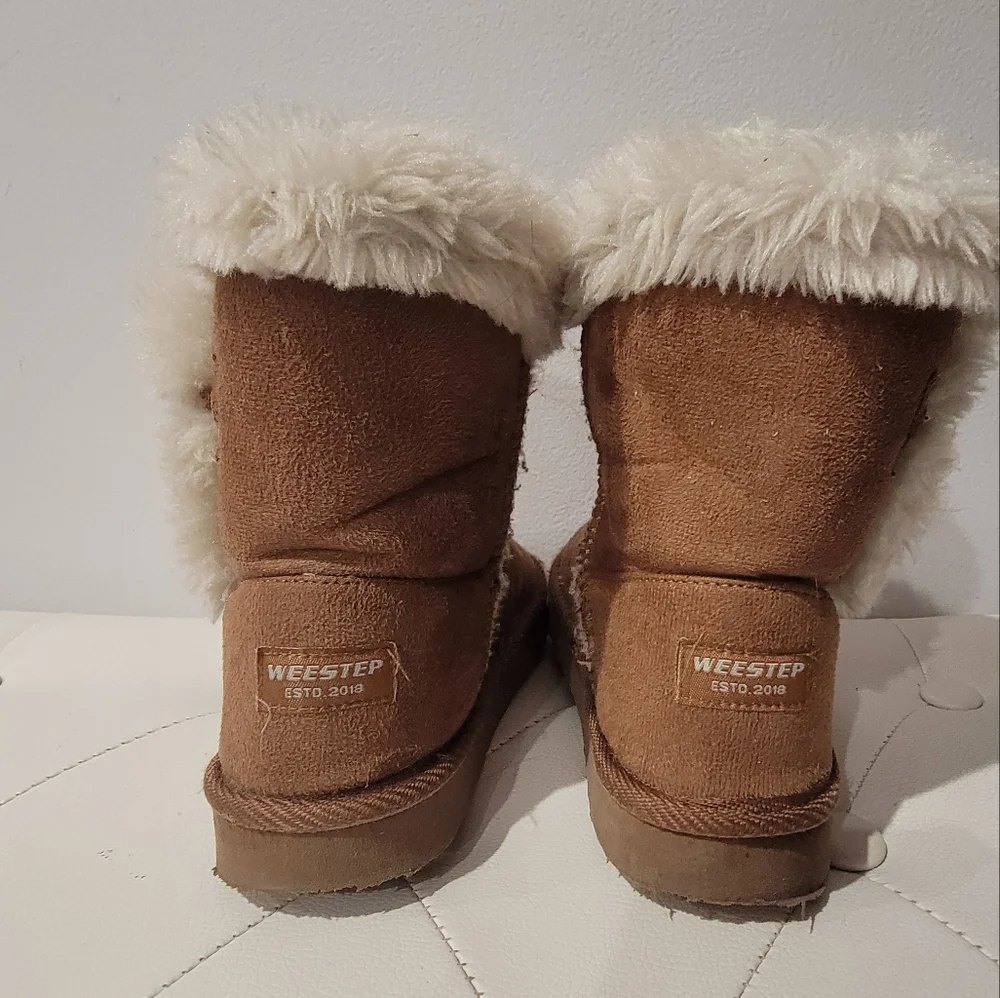WEESTEP GIRL'S SHERPA LINED BOOTS SIZE 12 Little Girl